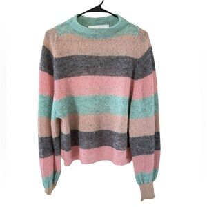 Nenette Milano Alpaca + Mohair Spring Striped Multicolor Sweater
